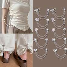 1/2/10pcs Adjustable Magnetic Pants Clips And Sleeve Clips, Suitable For Thin Clothing, Detachable Hem Clips For Pants And T-Shirts, Strong Magnetic Clips - Multicolor - View 2
