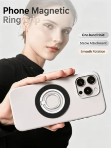 Detachable Magnetic Cell Phone Ring Stand, Portable Finger Ring Holder, Multi-Angle Support, Ideal For Driving, Video Chatting. Office Work, Mobile Gaming, Daily Life - Multicolor - View 3