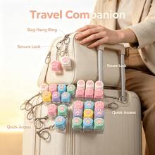 1pc Pastel Silicone Cat Paw Button Keychain Mini Mechanical Keyboard Pendant Portable Bag Charm Fashion Backpack Hanging Ornament Daily Carry Decorative Key Ring Accessory For Women Students - Multi-color - View 3