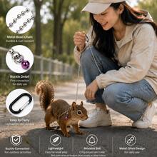 Small Pet Metal Bead Chain Leash, Lightweight Walking Lead, Suitable For Squirrels, Rabbits, Sugar Gliders And Other Small Animals Outdoor Travel - Multicolor - View 6