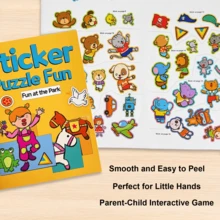 Children's Sticker Book, Creative Sticker Activity Book, Fun DIY Handmade Sticker Album, Reusable Sticker Collection Book, Cute Animal Cartoon Stickers, Educational Learning Activity Book, Art Craft Supplies, Preschool Early Learning Gift - Children's Sticker Book - View 11