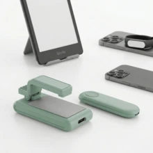 多功能遙控翻頁器，適用於閱讀與捲動，iPad 手機平板電腦翻頁點擊器，無線相機遙控器，黑色/白色/粉色/綠色 - D12A - 查看 9