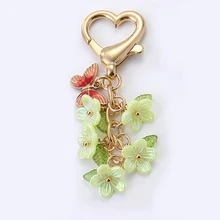 1pc Colorful Flowers Pendants DIY Accessories Earrings Charm Bag Keychain Gift Decoration Phone Pendant Valentine's Day Gift - Multicolor - View 9