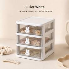 3/4/5 Layer Rabbit Storage Box, Hair Accessory Organizer, Hair Clip Storage Box, Jewelry Box, Cosmetic Organizer, Packaging Jar, Jewelry Storage Bag, Toiletry Bag - Suitable For Student Room, Bathroom And Bedroom; Perfect For Back To School, Autumn Decor, Bathroom Decor And Accessories, Home Essentials, Storage And Organization - Multicolor - View 12