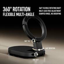 1 buah Dudukan Ponsel Magnetik Multifungsi ABS, Dapat Dijepit, Dilipat, Dapat Diputar, Cocok untuk Pegangan Ekstensi Fotografi Genggam atau Dudukan Pemotretan Meja, Aksesori Ponsel, Aksesori Meja, Dudukan Ponsel Magnetik Mobil - MultiWarna - View 3