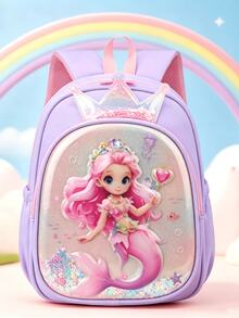 New Unicorn Princess School Bag For Kindergarten Girls With Chest Buckle, Small And Medium Class Backpack For Kids - A - View 15