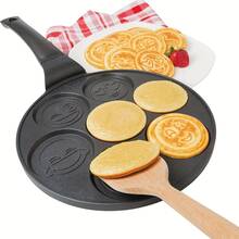 1 buah Wajan Pancake Kecil, Panci Pancake Kecil, Pembuat Pancake dengan 7 Desain Cetakan - View 1