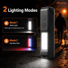 Dicway Ultrasonic Dog Repellent With LED Flashlight, 2-In-1 Humane Rechargeable Pet Anti-Barking Training Device, Portable Protection Tool For Dog Walking And Jogging - Multicolor - View 5