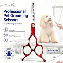 4pcs Professional Pet Grooming Scissors Set/Dog Cat Hair Trimming Tools/Curved Scissors/Straight Scissors/Teeth Scissors Pet Hair Trimming Scissors/Pet Scissors - View 4