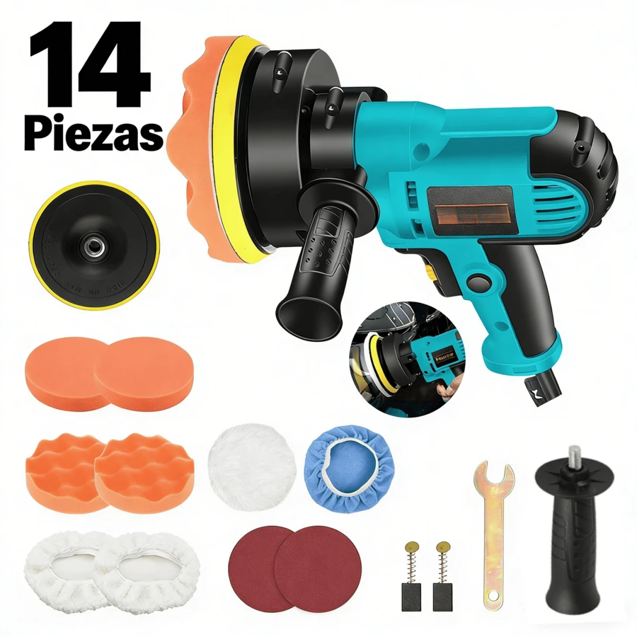 Car Polishing Machine - Blue - View 1