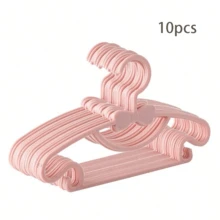20pcs Bow-Shaped Hangers, Closet Storage Organizer, Sturdy And Durable, With Hooks, Suitable For 0-10 Years Old Children, Essential Home Hangers And Storage Clips - Multicolor - View 12