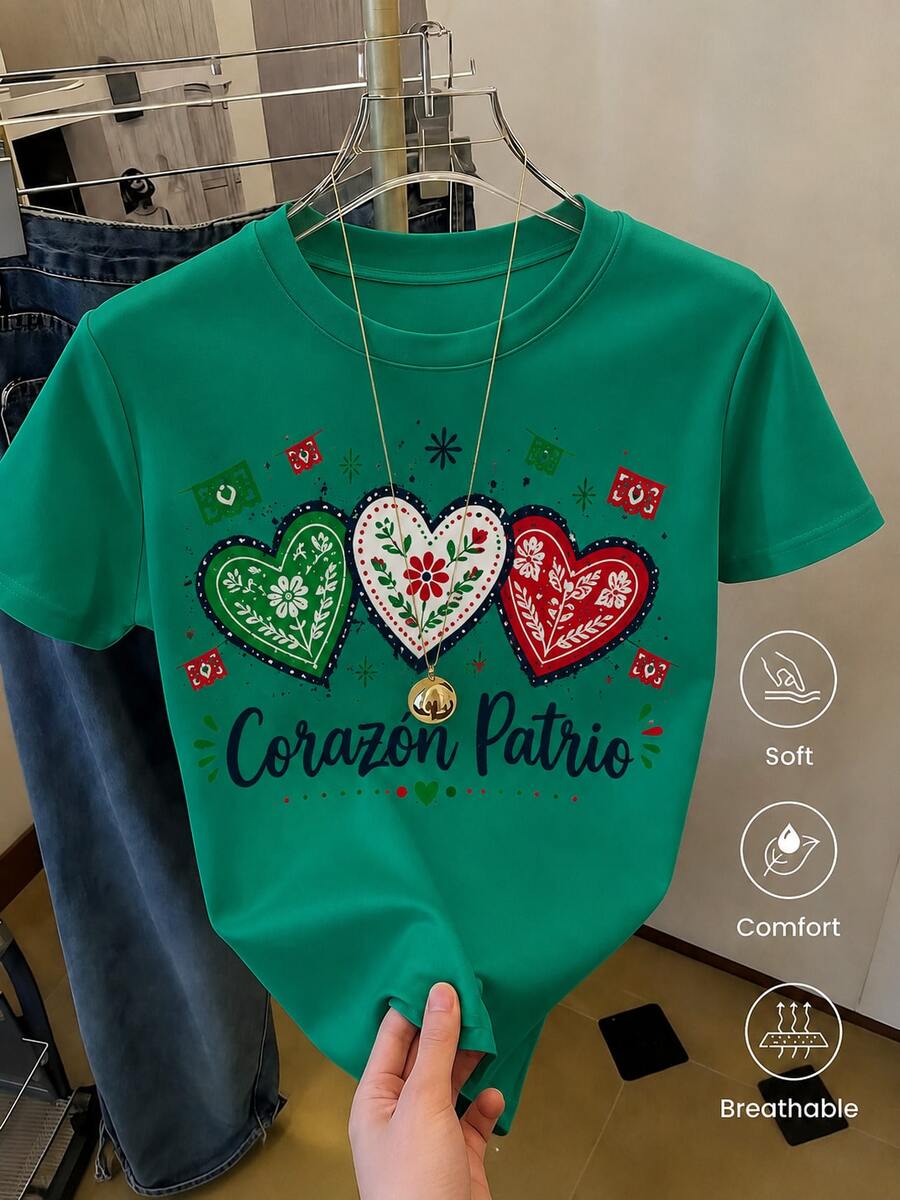 Women T-Shirts - Green - View 1