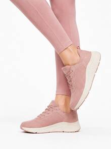 Skechers Women's Arch Support Breathable Mesh Walking Shoes And Casual Sports Shoes - Pink - View 1
