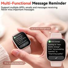 Hwagol 2026 Upgraded Smart Watch (Call/Answer Calls), 1.85-Inch Display, 230mAh Battery Capacity, Suitable For Men And Women, Fitness Tracker, Multiple Sports Modes, Step And Calorie Counter, Sleep Monitoring, Compatible With Android And - Pink - View 3