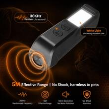 Alat Pengusir Anjing Ultrasonik 2-in-1, Perangkat Anti-Gonggong Isi Ulang, Senter LED Portabel, Koreksi Hewan Peliharaan yang Manusiawi, Penggunaan di Luar Ruangan - MultiWarna - View 4