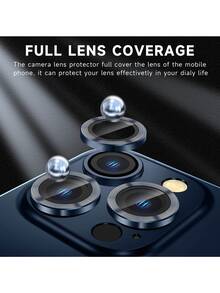 CASECOPS 3Set/9Pcs 9H Tempered Glass Camera Lens Protector With Metal Ring – Compatible With IPhone 17/17 E/17 Air/17 Pro/17 Pro Max/16/16 Pro/16 Plus/16 Pro Max/14 Pro (6.1-Inch) And 14 Pro Max (6.7-Inch); Features Scratch-Resistant HD Coverage And A Metal Ring For Maximum Protection. - Blue-9pcs - View 6