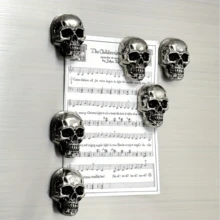 3pcs/Set Halloween Skull Funny Fridge Magnets, Halloween Decoration, These Exquisite Fridge Magnets Are Great Creative Gifts, Can Be Used To Decorate Kitchen, Whiteboard, Locker, Refrigerator, Also Suitable For Home Decor. - Style 1 - View 1