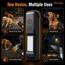 Dicway Ultrasonic Dog Repellent With LED Flashlight, 2-In-1 Humane Rechargeable Pet Anti-Barking Training Device, Portable Protection Tool For Dog Walking And Jogging - Multicolor - View 7