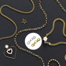 5pcs Lobster Clasp, Necklace Clasp, Classic High-End Design Necklace Clasp, Closure Clasp, Necklace Extender Connector, Suitable For Jewelry Chain, Bracelet, Necklace, Can Be Used For Making Beaded Jewelry, DIY Handicrafts - Multi-color - View 7
