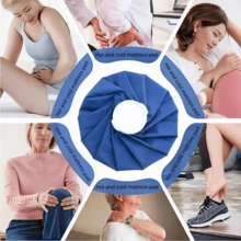Túi chườm đá vải tái sử dụng 9 inch và 11 inch, có thể nạp lại bằng nước, phù hợp làm mát mùa hè và sử dụng hàng ngày, chất liệu chống rò rỉ, thiết kế miệng rộng dễ đổ đầy, đa năng - A - Xem 6