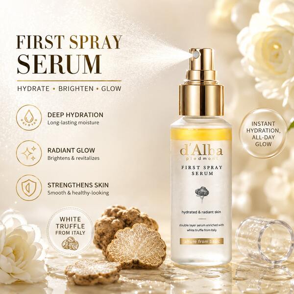 1 buah 100ml White Truffle Fragrance Essence Mist | Mengandung Asam Hyaluronic, Tekstur Ringan dan Langsung Terserap | Melembapkan dan Menghidrasi Sepanjang Hari, Mengecilkan Pori-Pori, Mengencangkan Kulit, Tekstur Tidak Berminyak | Cocok untuk Semua Jenis Kulit, Gunakan Setelah Terpapar Sinar Matahari dan Mandi untuk Mengembalikan Kelembapan, Melembapkan Secara Mendalam dan Mencegah Kekeringan | Semprotan Wajah Antioksidan Vegan, Perawatan Kulit Korea