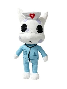 BLUESLEMON Boneka Plush Hewan Kartun Rumah Sakit, Boneka Lembut Berbentuk Hewan Dokter, Perawat, Polisi, Kelinci, Kucing, Rusa Monster Horor yang Lucu, Hadiah Dekorasi Koleksi untuk Remaja dan Dewasa - MultiWarna - View 15