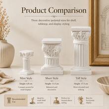 Roman Column Sculpture Flower Stand Base, Wedding Table Centerpiece, Banquet Party Decoration Resin Decorative Pillar - Candle Holder Ornament - View 7