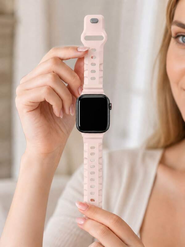 1 Adet Kadın Moda Minimalist Silikon Kordon, 38/40/41/42/44/45/49mm ile Uyumlu, Series 11 10 9 8 SE 7 6 5 4 3 2 1 ile Uyumlu, Akıllı Saat Yedek Kordonu, Günlük Kullanım ve İş Ortamları İçin Uygun, Günlük, İş, Seyahat, Parti ve Tatil Hediye Senaryolarına Uygun, Noel, Doğum Günü, Sevgililer Günü ve Okula Dönüş Hediyesi, Saat Tutkunları İçin Mükemmel Hediye (Sadece Kordon)