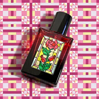 Frasco Dispensador de Vidro de Grande Capacidade 30ML, Essencial para Viagem, Adequado para Perfume, Óleo Essencial, Cosméticos e Mais, Portátil à Prova de Vazamentos, Design Floral Mural de Cor Suave Super Fofo, Recarregável, Prático e Discreto, Presente de Feriado