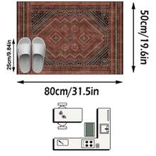 1PC European & American Vintage Persian Middle Eastern Classical Totem - Soft Faux Cashmere Area Rug, Bathroom, Kitchen, Entryway, Hallway, Bedside, Living Room, Bedroom, All Season Machine Washable Floor Mat, Aesthetic Home Decor - Multicolor - View 13