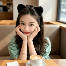 1pc Soft Faux Rabbit Fur Bear Ear Headband, Non-Slip Makeup & Face Washing Hairband, Daily Selfie & Date Photo Atmosphere Head Accessory, Multiple Colors Available - Multicolor - View 3