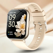 QAGSFLC Unisex Smart Watch With Wireless Calling & Message Alerts, Pedometer, Calorie, Distance Tracking, Multi-Sport Modes, Music Control, Remote Camera, Alarm, Metal Case & Silicone Strap, 180mAh Battery, USB Charging, Multi-Function Smart Watch For Smartphones, Holiday Gift, Birthday Gift - Multicolor - View 15