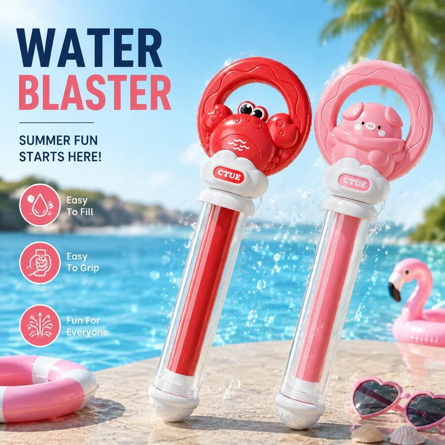 Fireworks Water Gun Large Capacity Adjustable Water Gun, Children's Toy Water Gun Long Range Outdoor Water Toy, Pool Toy, Essential For Leisure Water Play, Suitable For Couples Interaction, Family And Friends Beach Vacation