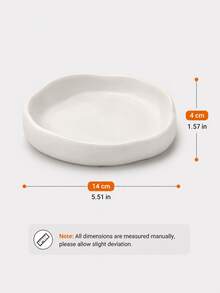 Spotted Jewelry Tray, Minimalist Jewelry Dish, Suitable For Rings, Earrings, Necklaces And Lipsticks, Round Storage Bowl, Suitable For Vanity, Dresser, Bedside Table, Bathroom Countertop, Entryway Table, Modern Cream Color Home Decor Gift - View 12