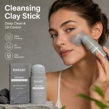BARUBT New Rotating Volcanic Mud Cleansing Stick Deep Oil Control Blackhead Removal Solid Mud Mask, 40g - Charcoal - View 7