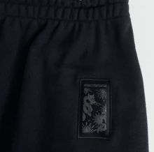 Adidas Pantalones deportivos casuales de corte holgado para hombre, pantalones cortos de punto cómodos con pierna recta ajustable, otoño/invierno, IT3968 - Negro - Ver 3