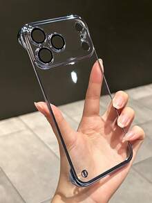 Luxury New Color Ultra-Thin Borderless Heat Dissipation Plating Phone Case Compatible With IPhone 18ProMax 18Pro 17ProMax 17Pro Transparent Phone Cases Protection Cover - Sky Blue - View 2