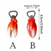 1pc Magnetic Beer Bottle Opener, Refrigerator Adsorption Bottle Cap Opener, Suitable For Kitchen Tools, Suitable For Home/Bar/Party/Camping/Outdoor Activities, Can Be Used As A Novelty Gift For Men, Fathers Or Friends (Gift Box Not Included) - View 3