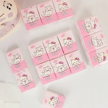 1/3/6/9/18 Packs Portable Pocket Handkerchief Paper, Restaurant, Campus, Dormitory Handkerchief Paper, Cartoon Cute Student Handkerchief Paper[Random Style] - Multicolor - View 4