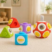 5pcs Baby Busy Cube Building Blocks Set, Early Education Sorting Stacking Toy, Develop Fine Motor Skills, Suitable For Boys And Girls Halloween Christmas Birthday Gift - Multicolor - View 11