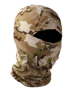 1pc Unisex Camouflage Balaclava Headwear, UV Protection, Breathable, Quick-Drying, Suitable For Fishing, Hiking, Outdoor Exploration, Forest, Hunting And Other Outdoor Activities - Multicolor - View 5
