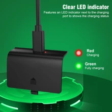 Game Never Stops! Xb-Ox One S/X/Elite Battery Pack - 600mAh Long-Lasting, 2-3 Hours Fast Charging, LED Status Indicator, Perfect Support For Play And Charge, Controller Gaming Power Booster - View 7