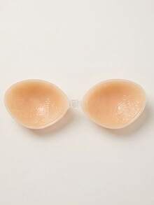 YIYANG 1 Pair Women's Self-Adhesive Silicone Strapless Bra, Invisible Elastic Band & Push-Up Design, Invisible Adhesive Bra, Perfect For Wedding And Prom Dresses - Apricot - View 6