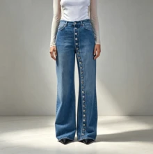 Women Jeans - Blue - View 9