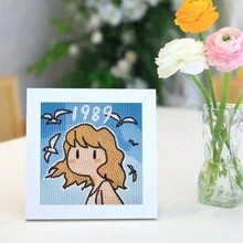 1套 DIY 手作無框鑽石畫 卡通風景鑽石繡 家居裝飾牆飾 - B - 查看 5