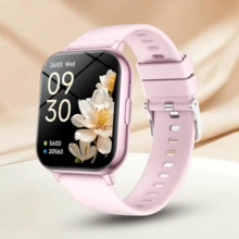 QAGSFLC Unisex Smart Watch With Wireless Calling & Message Alerts, Pedometer, Calorie, Distance Tracking, Multi-Sport Modes, Music Control, Remote Camera, Alarm, Metal Case & Silicone Strap, 180mAh Battery, USB Charging, Multi-Function Smart Watch For Smartphones, Holiday Gift, Birthday Gift - Multicolor - View 14