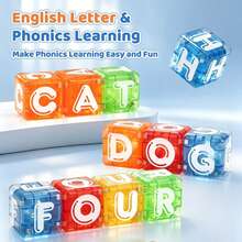 80pcs Magnetic Number & Letter Blocks Set, DIY Magnetic Cube Building Set With Storage Tin Box, STEM Learning Educational Interactive Fingertip Toy, Travel Portable Puzzle Toy, Suitable For Children's Birthday Gift, Christmas Stocking Stuffer, Back To School Gift - Multicolor - View 8