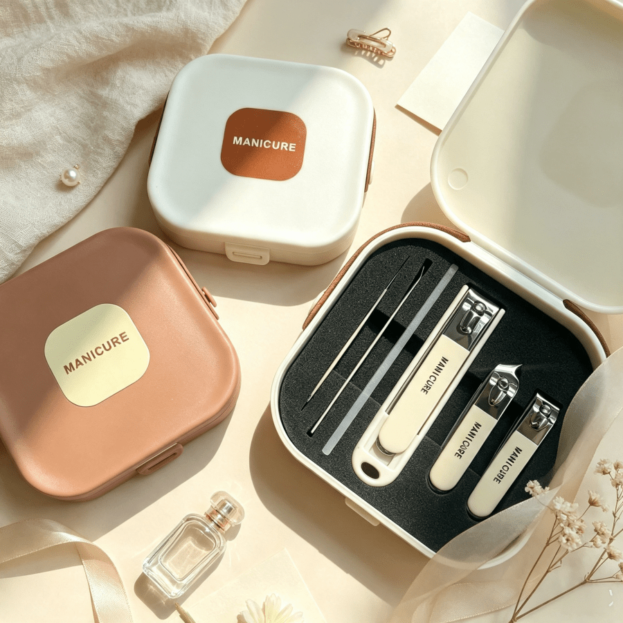 1 pezzo Set portatile per la cura delle unghie | Strumenti multifunzionali completi per la manicure, inclusi tagliaunghie, lima per unghie, pulitore per orecchie e altro ancora. Fornito con una custodia da viaggio, ideale per uso domestico e all'aperto. Perfetto come regalo per parenti e amici.
