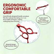4pcs Professional Pet Grooming Scissors Set/Dog Cat Hair Trimming Tools/Curved Scissors/Straight Scissors/Teeth Scissors Pet Hair Trimming Scissors/Pet Scissors - View 3
