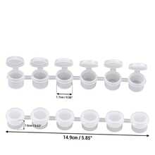 6-Compartment Empty Paint Box, Suitable For Students, Handicrafts, School Art Festival Projects, One-Piece Empty Paint Box, 6-Grid Paint Distribution Box, Oil Painting Palette Box - A - View 9